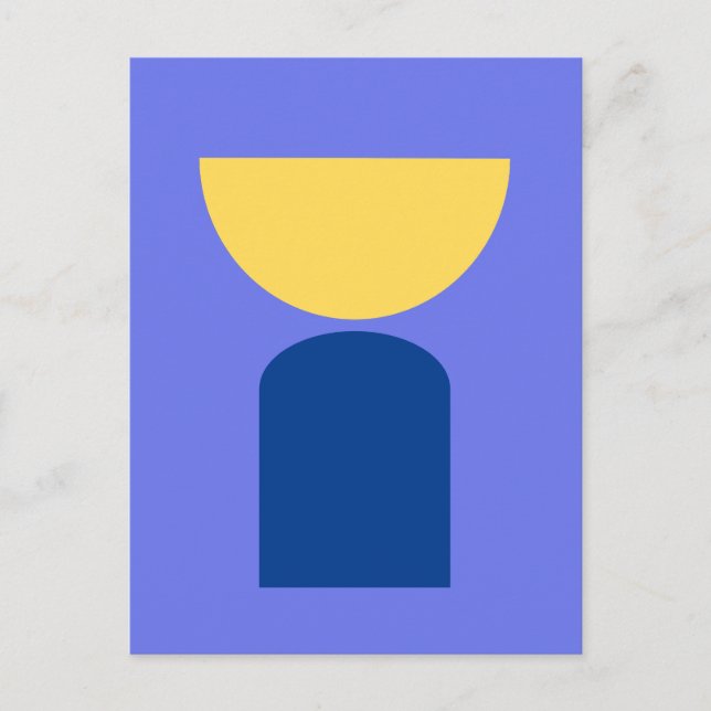 Postal Resumen Arte moderno Formas geométricas Sage Green (Anverso)