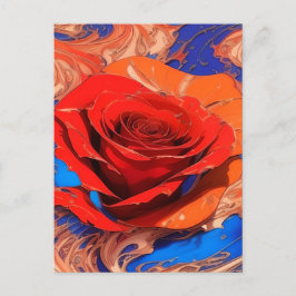 Postal Resumen artístico Rosa de mármol