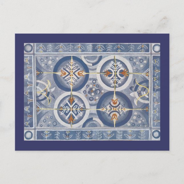 Postal Resumen azul (Anverso)