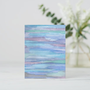 Postal Resumen azul: enero por la mañana