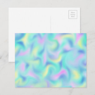 Postal Resumen Bonito Pastel Swirls