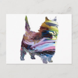 Postal Resumen Caim terrier Silhouette