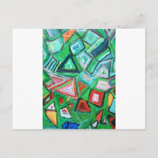 Postal Resumen Caja de juguetes verdes (cuadro de patrone