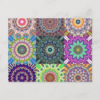 Postal Resumen Collage de Mandala