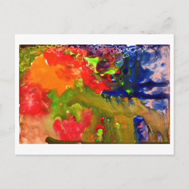 Postal Resumen con naranja #1 (Anverso)