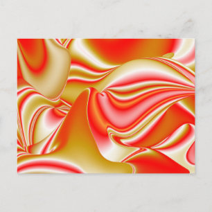 Postal Resumen de amor y oro en 3D Rainbowart