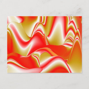 Postal Resumen de amor y oro en 3D Rainbowart