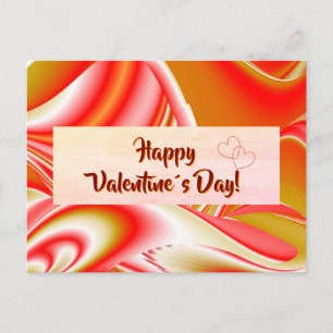 Postal Resumen de amor y oro en 3D Rainbowart