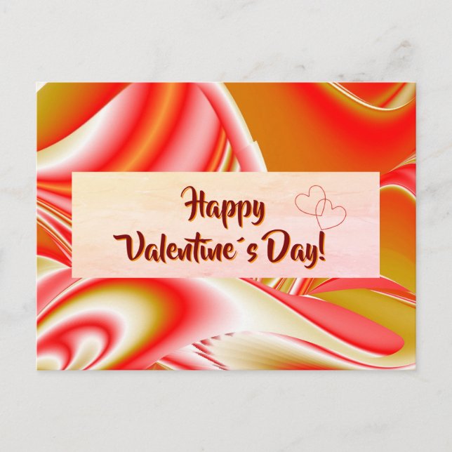 Postal Resumen de amor y oro en 3D Rainbowart (Anverso)