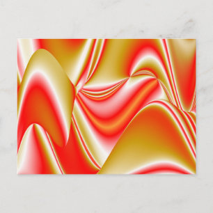 Postal Resumen de amor y oro en 3D Rainbowart