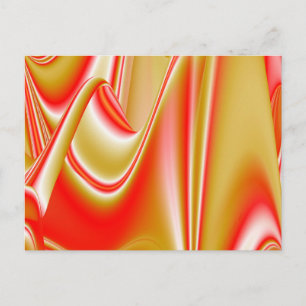 Postal Resumen de amor y oro en 3D Rainbowart