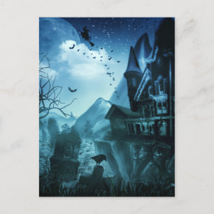 Postal Resumen de antecedentes de Halloween