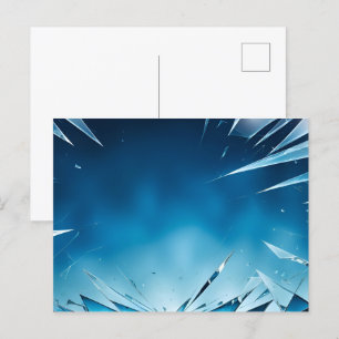 Postal Resumen de arte de vidrio roto