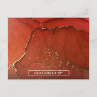 Resumen de arte líquido de tinta de alcohol rojo y