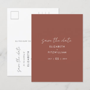 Postal Resumen de Boho   Rust Maple Save the Date