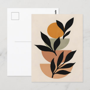 Postal Resumen de Boho y moderna imagen prediseñada impri