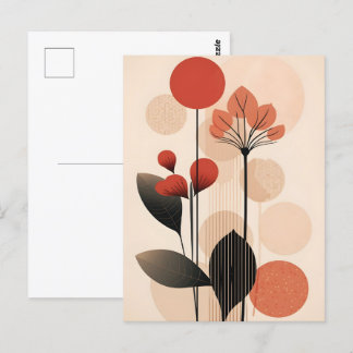 Postal Resumen de Boho y moderna imagen prediseñada impri