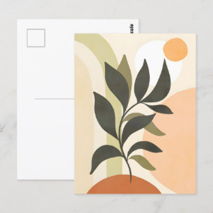 Postal Resumen de Boho y moderna imagen prediseñada impri