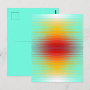 Postal Resumen de colores de campo plasmático de reentrad