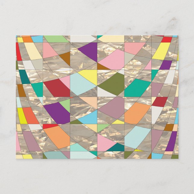 Postal Resumen de colores dorados (Anverso)