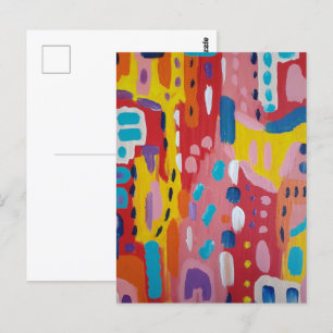 Postal Resumen de colores primarios negrita  