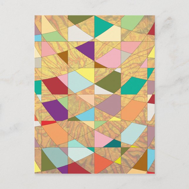 Postal Resumen de colores Salto de sol (Anverso)