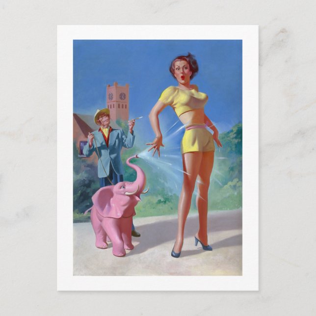 Postal Resumen de cuentos imaginativos (julio de 1955) (Anverso)