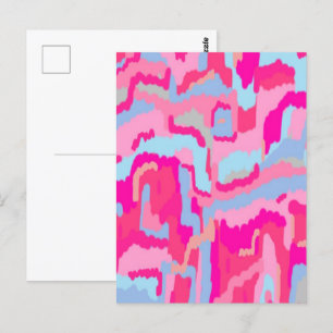 Postal Resumen de Diversión Magenta
