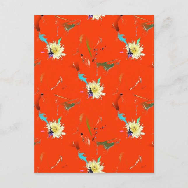 Postal Resumen de Flor Roja (Anverso)