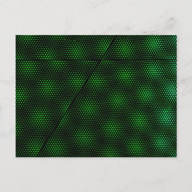 Postal Resumen de fondo verde (Anverso)