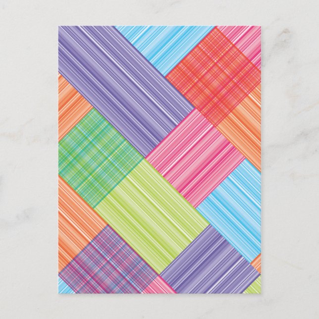 Postal Resumen de franjas bloqueadas (Anverso)