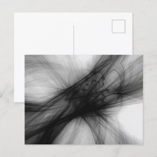 Postal Resumen de humo negro - B&W