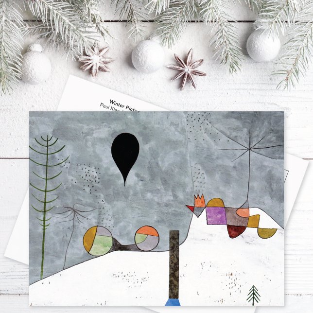 Postal Resumen de imágenes de invierno Paul Klee (Subido por el creador)