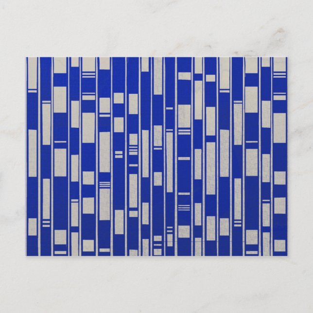 Postal Resumen de inspiración textil africana - V2 (Anverso)