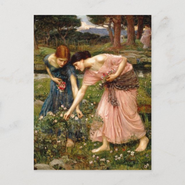 Postal Resumen de John William Waterhouse (1849-1917) (Anverso)