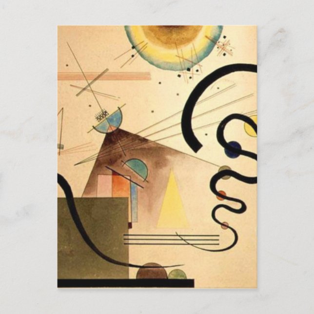 Postal Resumen de Kandinsky (Anverso)