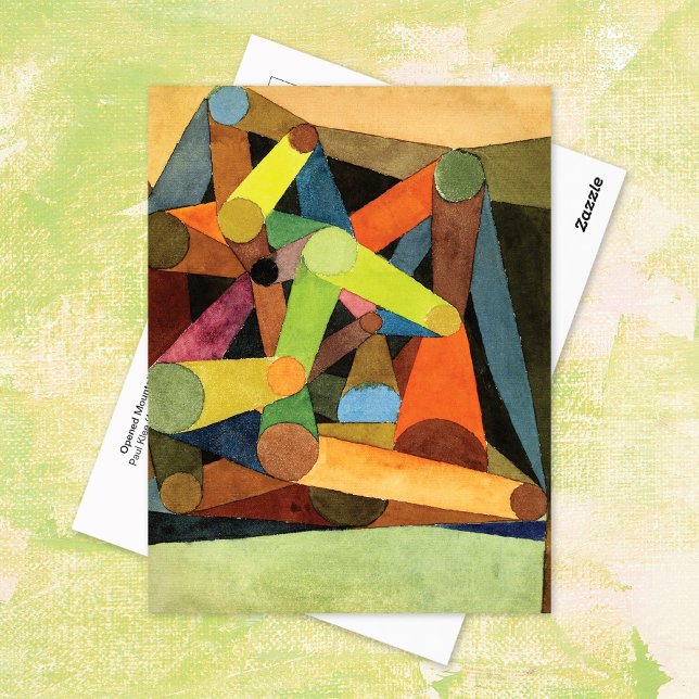 Postal Resumen de la montaña abierta Paul Klee (Subido por el creador)