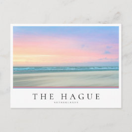Postal Resumen de la puesta de sol en la playa de La Haya