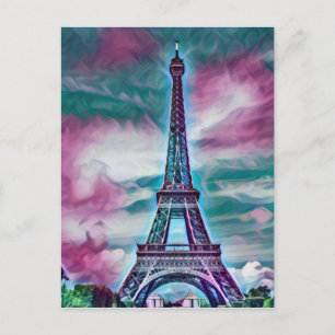 Postal Resumen de la Torre Eiffel