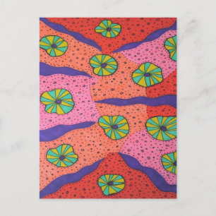 Postal Resumen de los caramelos coloridos