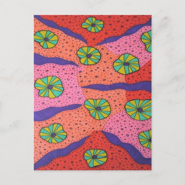Postal Resumen de los caramelos coloridos (Anverso)