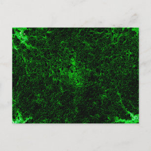 Postal Resumen de pintura digital verde