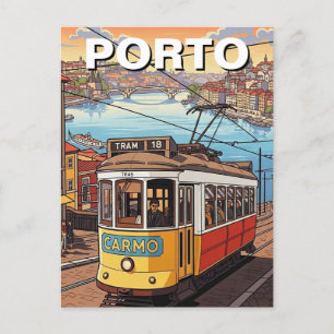 Postal Resumen de viajes de Porto Portugal