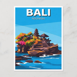 Postal Resumen de viajes de Tanah Lot Bali Indonesia