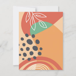 Postal Resumen del arte orgánico moderno