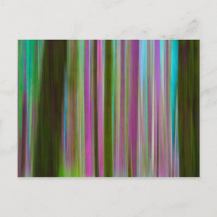 Postal Resumen del bosque lluvioso Hoh en Dusk   Washingt