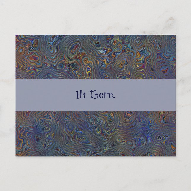 Postal Resumen del caos psicodélico (Anverso)