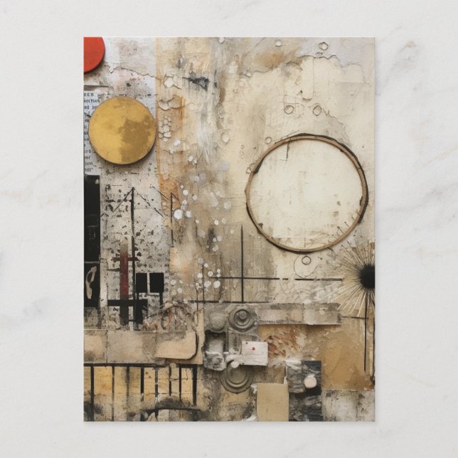 Postal Resumen del conjunto de medios mixtos (Anverso)