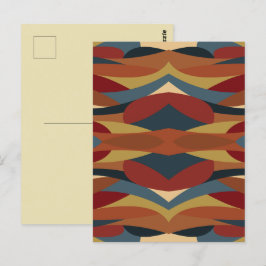 Postal Resumen del estilo de vidrio templado geométrico o