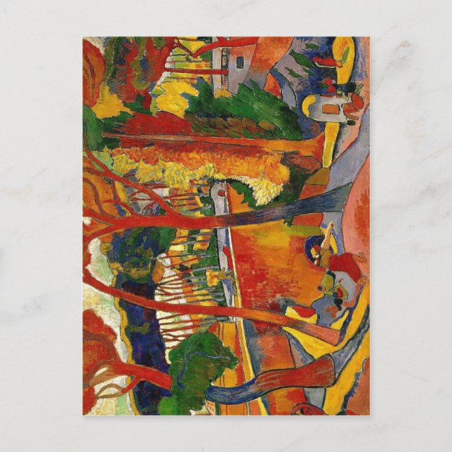 Postal Resumen Descripción La Carretera Giratoria, L?Esta (Anverso)